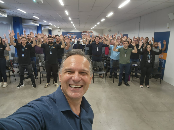 Alexandre Eberle em palestra sobre segurança do trabalho